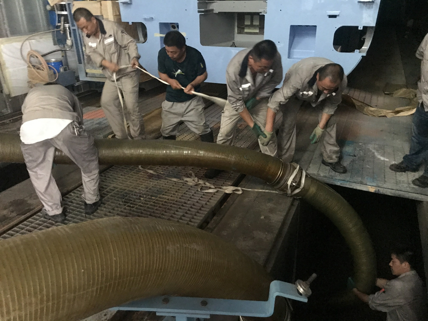 大流量轉子泵移動泵車助力龐巴迪廠區排水