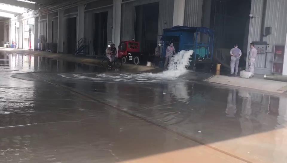 大流量轉子泵移動泵車助力龐巴迪廠區排水